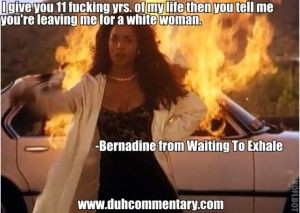 Waiting to Exhale, Bernie sets the car on fire with all her ex-husband ...