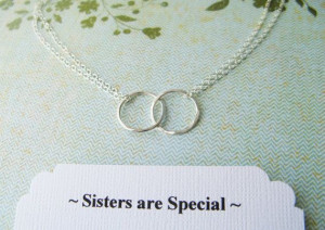 SISTERS NECKLACE - Jewelry for Sisters POEM - Sterling Silver ...