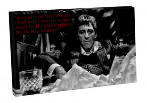 ... print scarface quotes print scarface wall art scarface movie art