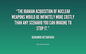 The Iranian acquisition of nuclear weapons would be infinitely more ...