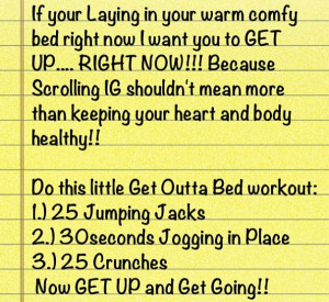 get outta bed workout