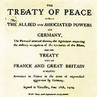 The Paris Peace Conference and the Treaty of Versailles