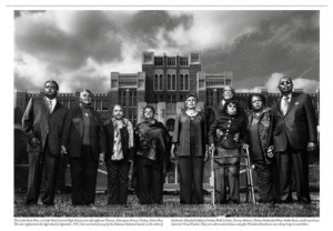 The Little Rock Nine at a reunion pictured outside of Central High ...