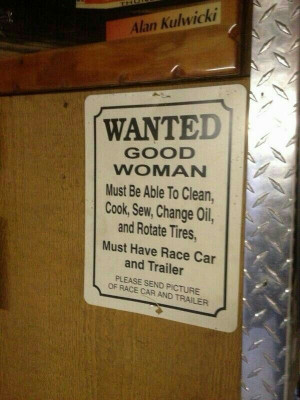 wanted #female #mechanic Plaque