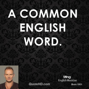 Sting Quotes