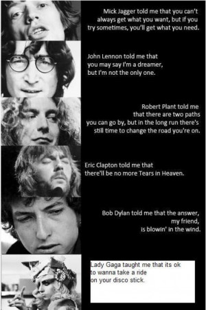 Quotes from famous rock singers