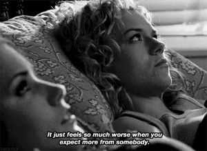 quote Black and White life sad quotes brooke davis One Tree Hill worse ...