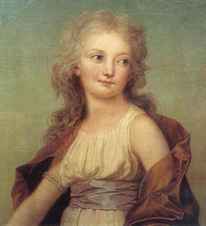 ... Marie Thérèse Charlotte of France, Version A, painted by Adolf Ulrik