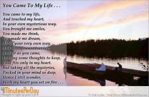 ... not love you for the rest of your life but for the rest of my life for