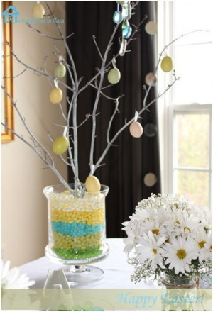 Floral foam and jelly beans are the foundation of this charming Easter ...