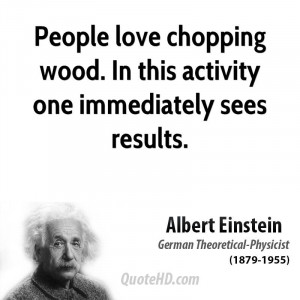 People love chopping wood. In this activity one immediately sees ...