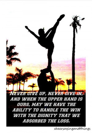 cheerleading quotes tumblr | Cheer Sayings & Things