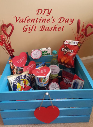 Sorry, not sorry. So I made up this DIY Valentine's Day gift basket ...