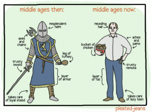 In the Middle Ages, feudal lords, vassals, guild-masters, journeymen ...