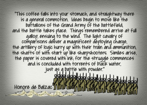 coffee quote from Honore de Balzac Best Coffee in Australia -