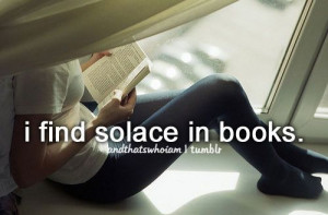 find solace in books