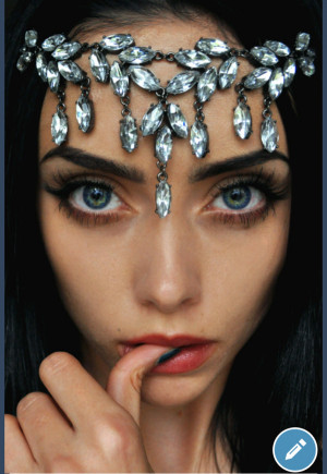 Handmade Kundan stones hair chain Grecian style head chain head ...