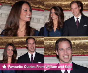 Pictures and Quotes From Prince William and Kate Middleton's ...