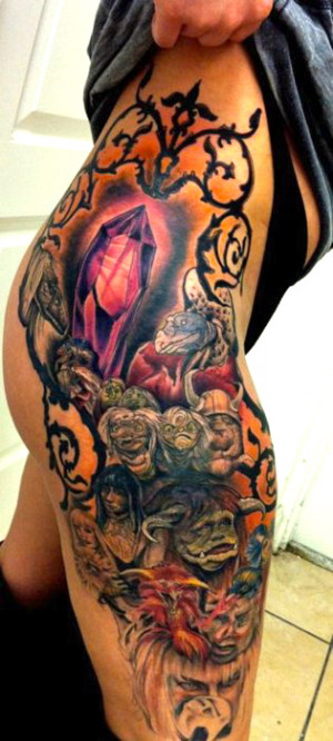 Labyrinth and Dark Crystal mashup tattoo! Done by Christina Garcia ...