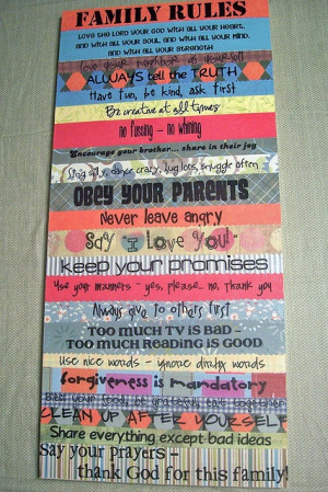 Family Rules from ImpressYourKids