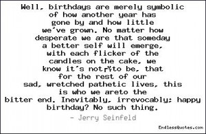 sad birthday quotes ... back and birthday year