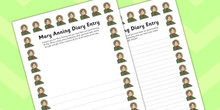 mary anning new activity sheet mary anning diary entry plain