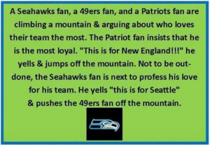 True blue Seahawk fan