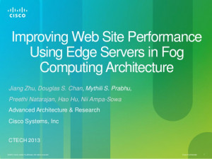 ... Siste Performance Using Edge Services in Fog Computing Architecture