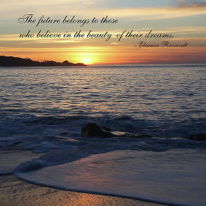 Sunset With Roosevelt Quote Photograph