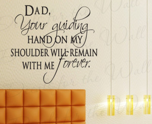 Dad Father Family Love Decorative Wall Decal Quote