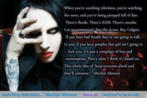 Marilyn Manson motivational inspirational love life quotes sayings ...