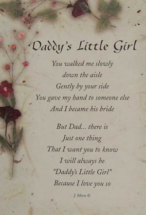 DADDYS LITTLE GIRL FRAMES FOR WEDIDNGS | DADDY'S LITTLE GIRL - 5001036 ...