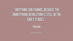 Anything can change, because the smartphone revolution is still in the ...