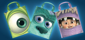 Free Monsters Inc trick or treat bag