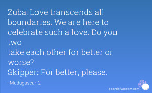 Love transcends all boundaries. We are here to celebrate such a love ...