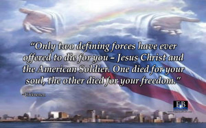 Christ and American Soldier Quote