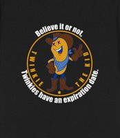 Zombieland Twinkie the Kid Twinkies have an expiration date shirt