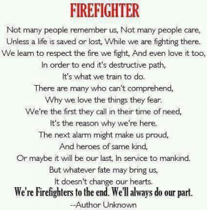 Firefighter wives sayings