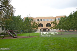 Stock Photo Henry R Luce Hall on Yale University campus with Bernar