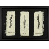 friendship, love, loyalty in Druidic (early Celtic) alphabet (Ogham)