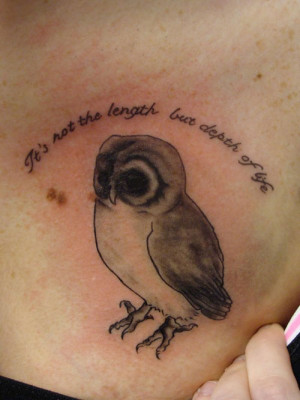 Perseverance Tattoo Quotes Wise owl tattoo
