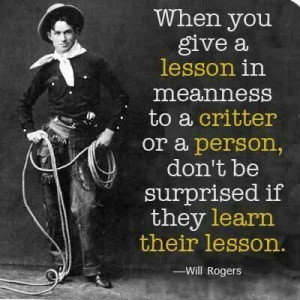 Will Rogers on Learning a Lesson