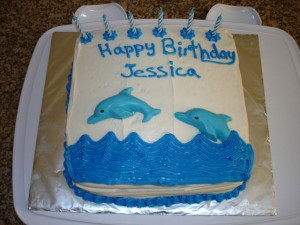 Dolphin Birthday Cake