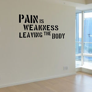... -Gym-Motivational-Wall-Decal-Quote-Strength-Fitness-Workout-Home