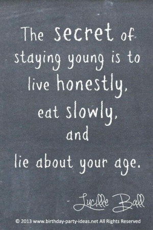 Staying young