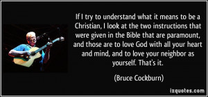 bible there is one that gets overly simplified and that is love your ...