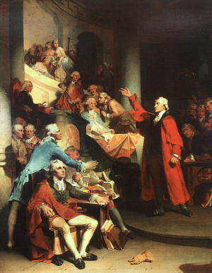 Patrick Henry Protesting Stamp Act