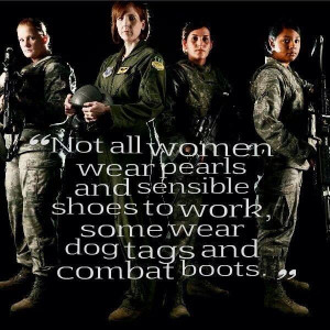Women serve in the military too!