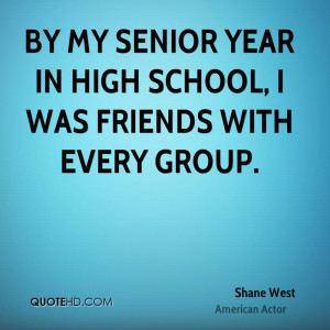 By my senior year in high school, I was friends with every group.