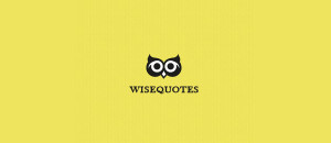 Black Owl Logo Wise Quotes